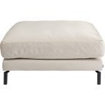 Элемент пуф к дивану Discovery, коллекция "Дискавери" 102*50*102, Полиэстер, Пенополиуретан, Сосна, Сталь, Молочный