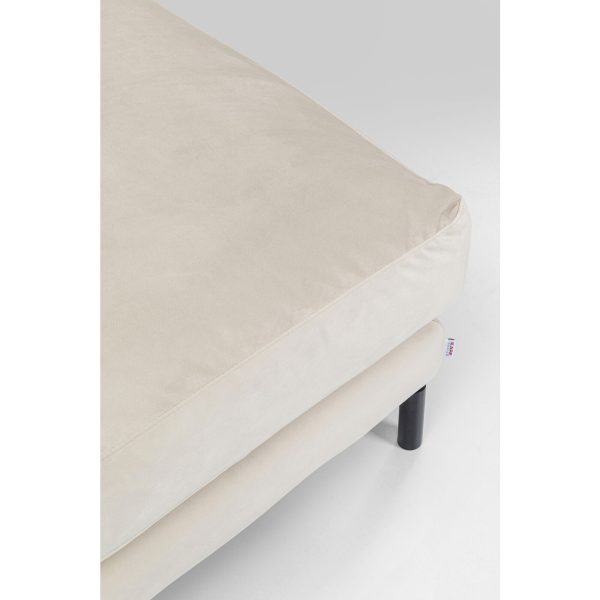 Элемент пуф к дивану Discovery, коллекция "Дискавери" 102*50*102, Полиэстер, Пенополиуретан, Сосна, Сталь, Молочный — изображение 3