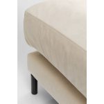 Элемент пуф к дивану Discovery, коллекция "Дискавери" 102*50*102, Полиэстер, Пенополиуретан, Сосна, Сталь, Молочный — изображение 4