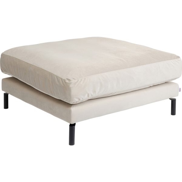 Элемент пуф к дивану Discovery, коллекция "Дискавери" 102*50*102, Полиэстер, Пенополиуретан, Сосна, Сталь, Молочный — изображение 2