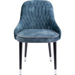 Стул мягкий Catania, коллекция "Катания" 56*84*57, Бархат, Пенополиуретан, Фанера, Каучуковое дерево, Синий