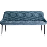 Скамья мягкая Catania, коллекция "Катания" 166*88*56, Бархат, Пенополиуретан, Фанера, Каучуковое дерево, Синий