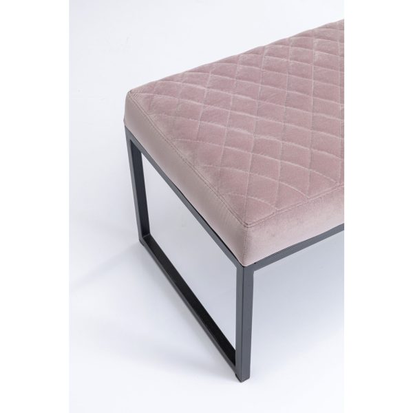 KARE-85960-detail-a-1400x1400 Скамья мягкая Smart, коллекция "Смарт" 90*40*40, Бархат, Пенополиуретан, Фанера, Сталь, Розовый — изображение 3
