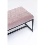 Скамья мягкая Smart, коллекция "Смарт" 150*40*40, Бархат, Пенополиуретан, Фанера, Сталь, Розовый — изображение 3