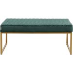 Скамья мягкая Smart, коллекция "Смарт" 90*40*40, Бархат, Пенополиуретан, Фанера, Сталь, Зеленый