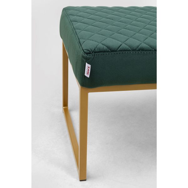 Скамья мягкая Smart, коллекция "Смарт" 90*40*40, Бархат, Пенополиуретан, Фанера, Сталь, Зеленый — изображение 4