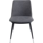 Стул мягкий Ella, коллекция "Элла" 50*81*59, Полиэстер, Пенополиуретан, Фанера, Сталь, Серый