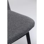 Стул мягкий Ella, коллекция "Элла" 50*81*59, Полиэстер, Пенополиуретан, Фанера, Сталь, Серый — изображение 4