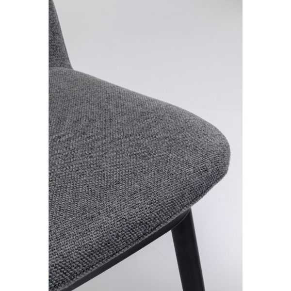 Стул мягкий Ella, коллекция "Элла" 50*81*59, Полиэстер, Пенополиуретан, Фанера, Сталь, Серый — изображение 4