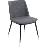 Стул мягкий Ella, коллекция "Элла" 50*81*59, Полиэстер, Пенополиуретан, Фанера, Сталь, Серый — изображение 2