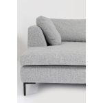 Диван угловой Gianni, коллекция "Джанни" 290*88*167, Полиэстер, Пенополиуретан, Бук, Фанера, Сталь, Светло-серый — изображение 4