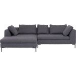 Диван угловой Gianni, коллекция "Джанни" 290*88*167, Полиэстер, Пенополиуретан, Бук, Фанера, Сталь, Серый графит