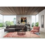 Диван угловой Gianni, коллекция "Джанни" 290*88*167, Полиэстер, Пенополиуретан, Бук, Фанера, Сталь, Серый графит — изображение 3