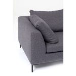 Диван угловой Gianni, коллекция "Джанни" 290*88*167, Полиэстер, Пенополиуретан, Бук, Фанера, Сталь, Серый графит — изображение 4