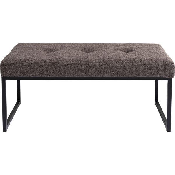 KARE-86031-1400x1400 Скамья мягкая Smart, коллекция "Смарт" 90*40*40, Полиэстер, Пенополиуретан, Фанера, Сталь, Коричневый — изображение 1