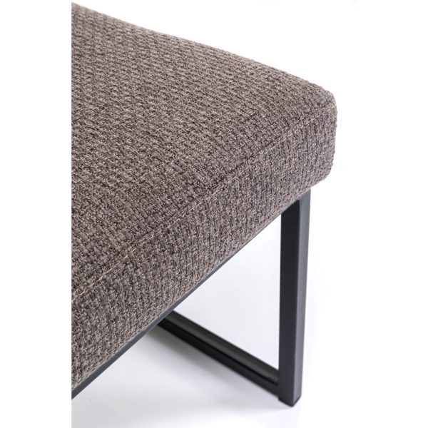 KARE-86031-detail-a-1400x1400 Скамья мягкая Smart, коллекция "Смарт" 90*40*40, Полиэстер, Пенополиуретан, Фанера, Сталь, Коричневый — изображение 3