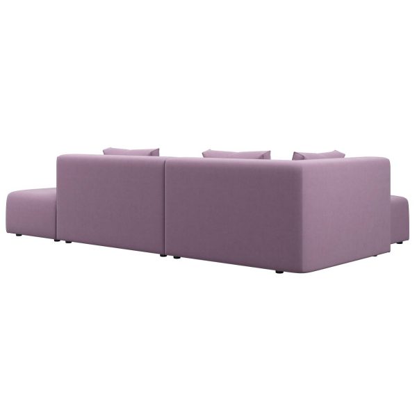 Диван угловой Ткань Микровелюр Industrial Loft, коллекция "Брутальный лофт" 308*72*186, Полиэстер, Хлопок, Нейлон, Ткань Микровелюр, Фиолетовый — изображение 3