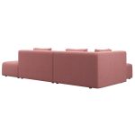 Диван угловой Ткань Микровелюр Industrial Loft, коллекция "Брутальный лофт" 308*72*186, Полиэстер, Хлопок, Нейлон, Ткань Микровелюр, Розовый — изображение 3