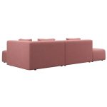 Диван угловой Ткань Микровелюр Industrial Loft, коллекция "Брутальный лофт" 308*72*186, Полиэстер, Хлопок, Нейлон, Ткань Микровелюр, Розовый — изображение 3