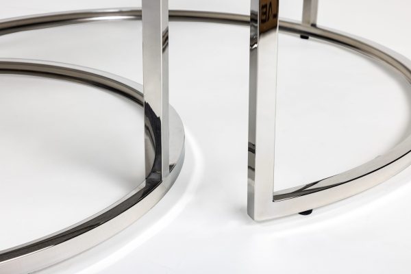 Кофейный столик Silvy Marble (набор из 2-х штук) 0.43x0.8x0.8м — изображение 4