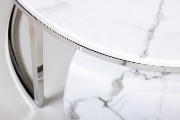 Кофейный столик Silvy Marble (набор из 2-х штук) 0.43x0.8x0.8м — изображение 3