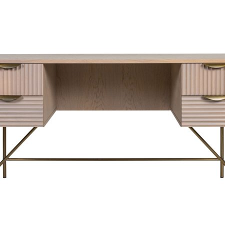 Письменный стол HAINES premium beige 0.75x1.4x0.6м