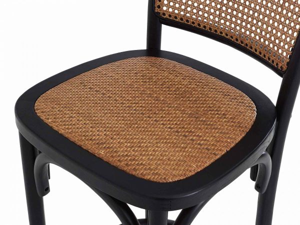 Стул барный Faust черный, коричневый — изображение 4