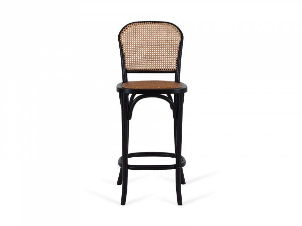 Стул барный Faust черный, коричневый — изображение 2