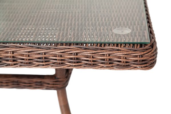 "Айриш" стол плетеный из искусственного ротанга, цвет коричневый — изображение 3