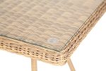 "Айриш" стол плетеный из искусственного ротанга, цвет соломенный — изображение 3