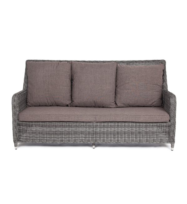 Гляссе-диван-трехместный-из-искусственного-ротанга-цвет-графит-2 "Гляссе" диван трехместный из искусственного ротанга, цвет графит — изображение 3