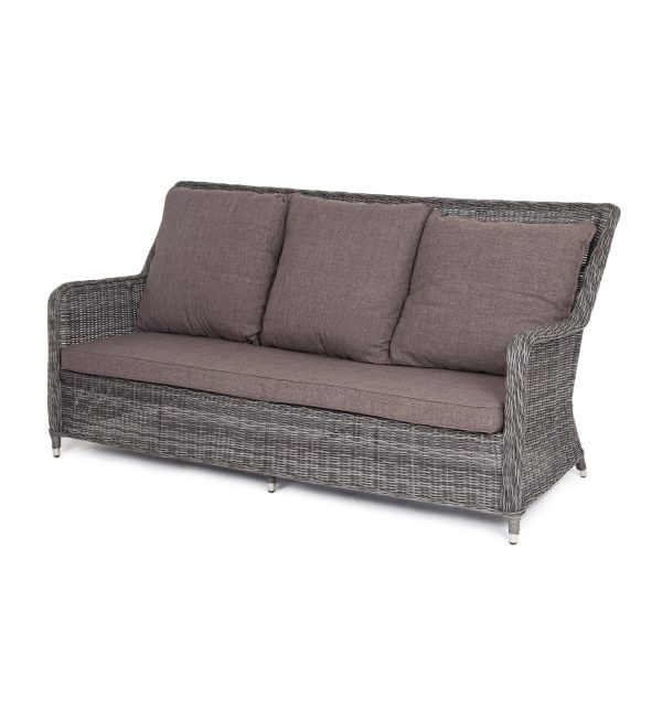 "Гляссе" диван трехместный из искусственного ротанга