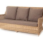 "Гляссе" диван трехместный из искусственного ротанга