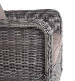 "Гляссе" кресло плетеное из искусственного ротанга, цвет графит — изображение 3