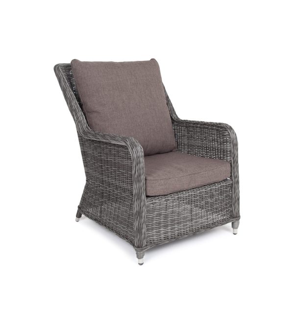 Гляссе-кресло-плетеное-из-искусственного-ротанга-цвет-графит-3 "Гляссе" кресло плетеное из искусственного ротанга, цвет графит — изображение 4