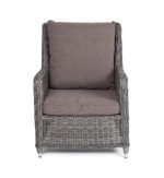 "Гляссе" кресло плетеное из искусственного ротанга, цвет графит — изображение 5