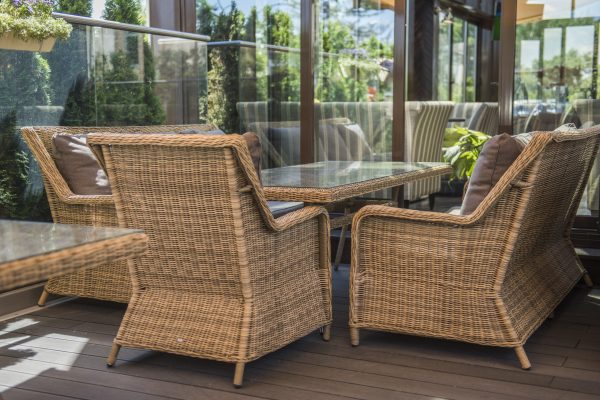 "Гляссе" кресло плетеное из искусственного ротанга, цвет соломенный — изображение 5