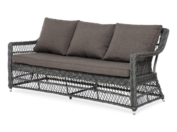 "Гранд Латте" диван трехместный из искусственного ротанга
