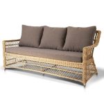 "Гранд Латте" диван трехместный из искусственного ротанга