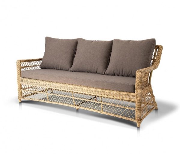 "Гранд Латте" диван трехместный из искусственного ротанга
