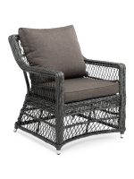 "Гранд Латте" кресло из искусственного ротанга, цвет графит — изображение 3