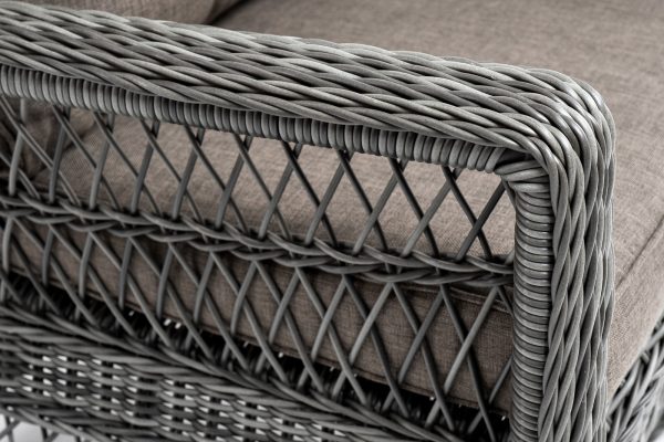"Гранд Латте" кресло из искусственного ротанга, цвет графит — изображение 4
