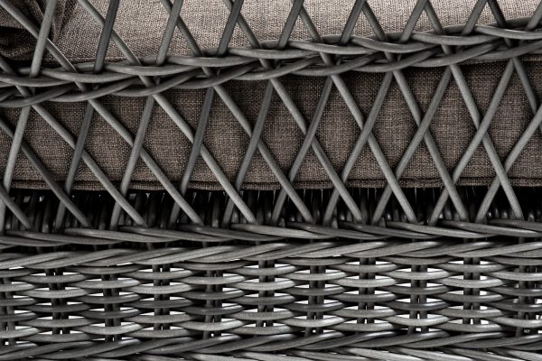 "Гранд Латте" кресло из искусственного ротанга, цвет графит — изображение 5