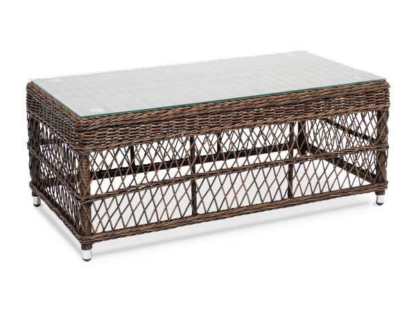 "Гранд Латте" стол журнальный из искусственного ротанга, цвет коричневый — изображение 3