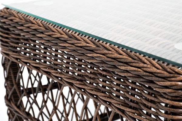 "Гранд Латте" стол журнальный из искусственного ротанга, цвет коричневый — изображение 4