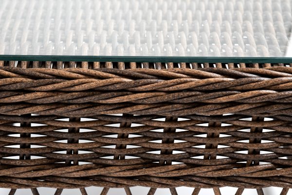 "Гранд Латте" стол журнальный из искусственного ротанга, цвет коричневый — изображение 5