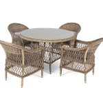 "Дольче" обеденная группа из искусственного ротанга