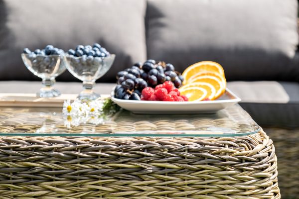 "Кальяри" журнальный столик из искусственного ротанга (гиацинт), цвет соломенный — изображение 4