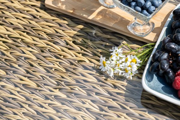 "Кальяри" журнальный столик из искусственного ротанга (гиацинт), цвет соломенный — изображение 5