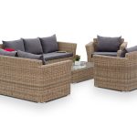 "Капучино Дабл" лаунж-зона из искусственного ротанга